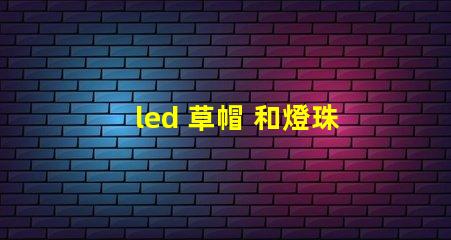 led 草帽 和燈珠